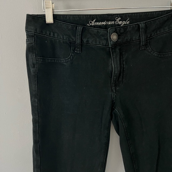 American Eagle Black Super Stretch Jeggings 6 Regular - Picture 4 of 11